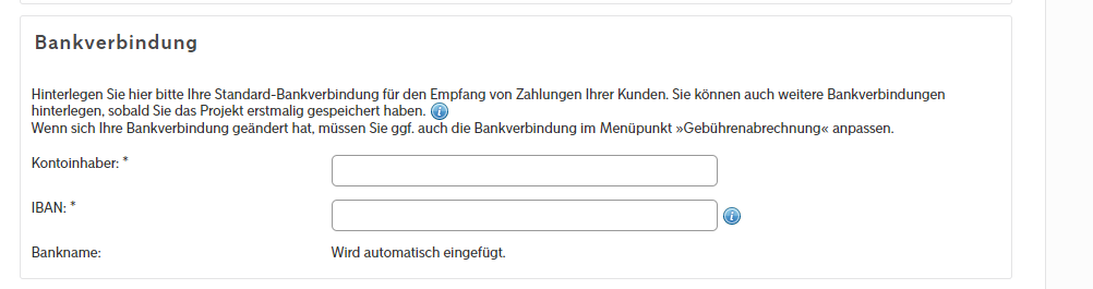 Anbietermenü_Projekt_Schnelleinstellungen_Bankverbindung